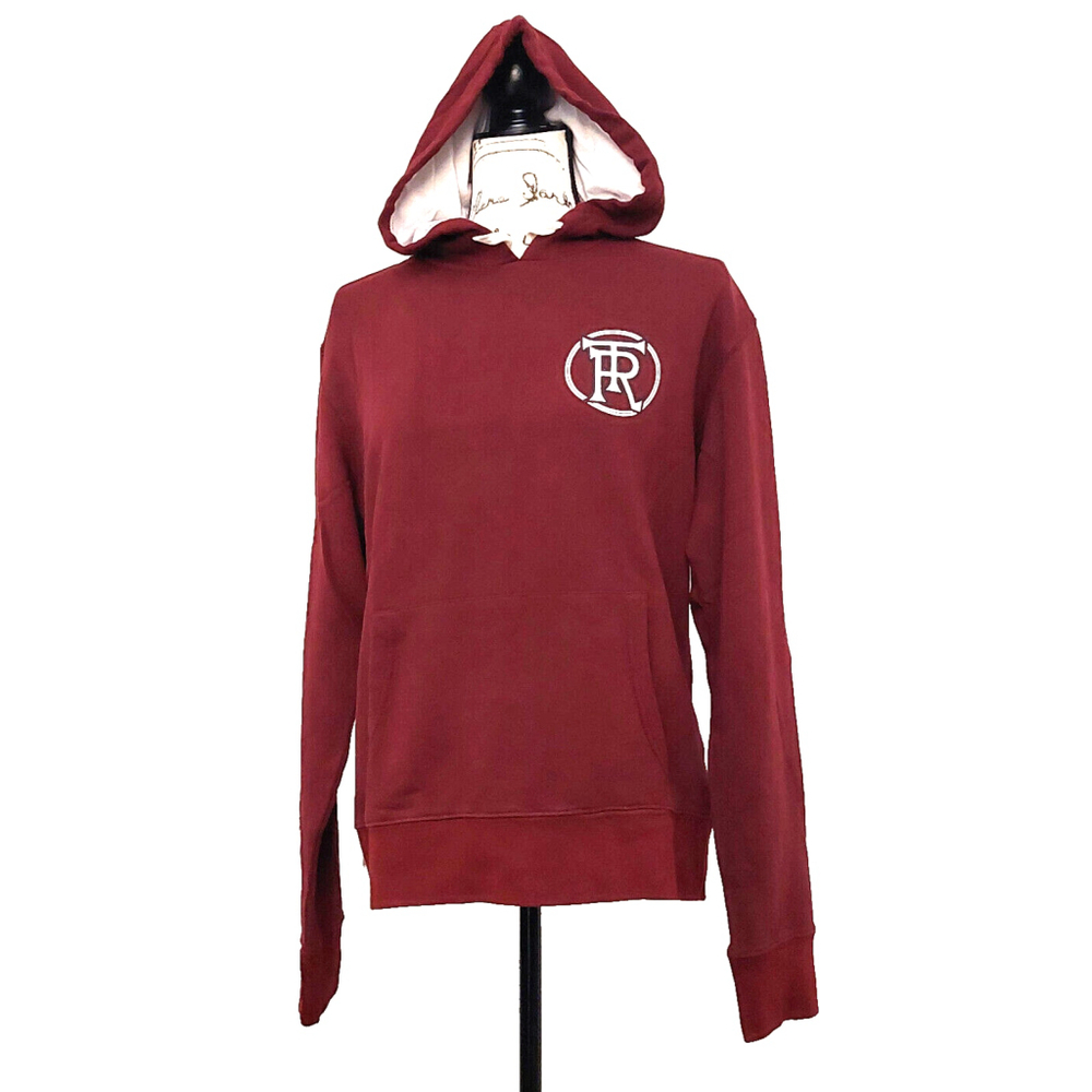 True Religion Brand Jeans Playoff Champs Raglan Hoodie Sweatshirt Size Large NWT - Picture 2 of 16